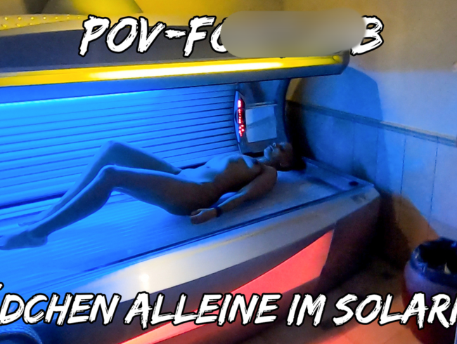 SEGA CON I PIEDI IN POV | RAGAZZA DA SOLO IN SOLARIUM