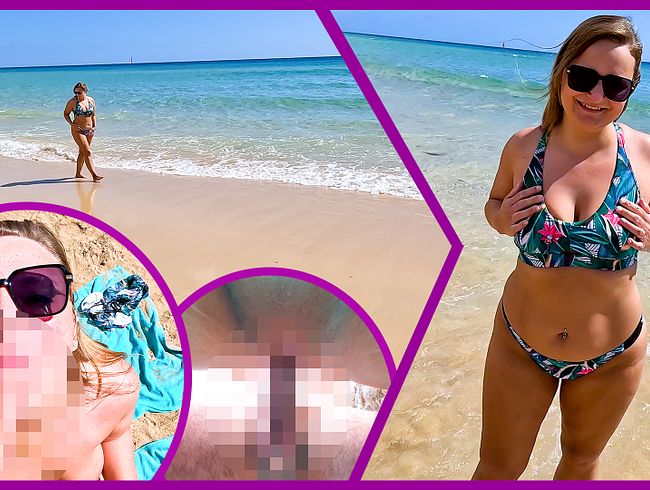 MANGIA SBORRATA SULLA SPIAGGIA!!! SESSO IN PUBBLICO: Tutto pieno di SABBIA e SPERMA?!